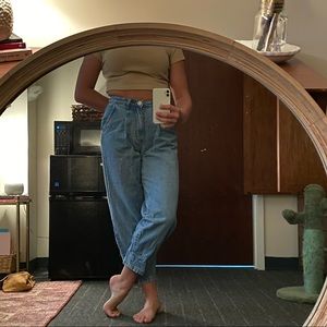 Princess Polly Light Denim Bag Jeans